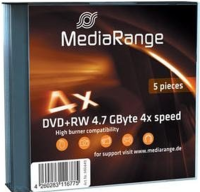 MediaRange DVD+RW 5 Stück