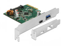 DELOCK PCI Expr. Card > 1x USB-C + 1x USB-A USB3.1 Gen 2