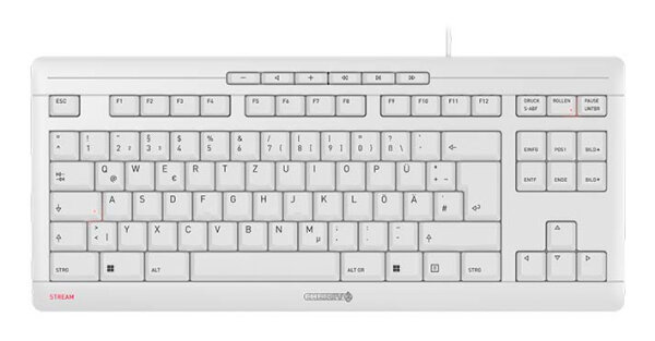 Cherry Stream Keyboard TKL QWERTZ USB QWERTZ grau