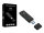 Conceptronic BIAN Dual Slot SD / SDHC / SDXC microSD Kartenleser USB 3.0 Stick Cardreader schwarz