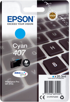 Epson Tinte 407 cyan