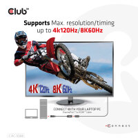 Club3D Adapter DisplayPort 1.4 > HDMI      HDR 8K60Hz  aktiv retail