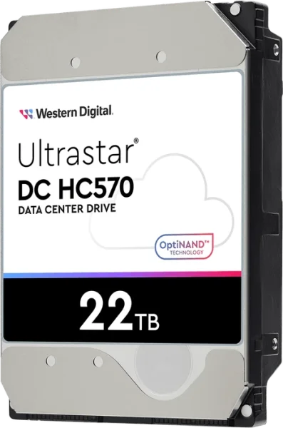 WDC  8.9cm (3.5")  22TB SATA3 WUH722222ALE6L4 7200  512MB intern