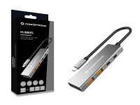 Conceptronic HUBBIES15G Schnittstellen-Hub USB 3.2 Gen 2 (3.1 Gen 2) Type-C 10000 Mbit/s Grau