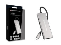 Conceptronic HUBBIES17G Schnittstellen-Hub USB 3.2 Gen 2 (3.1 Gen 2) Type-C 10000 Mbit/s Grau