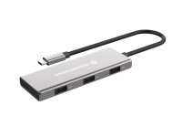 Conceptronic HUBBIES17G Schnittstellen-Hub USB 3.2 Gen 2 (3.1 Gen 2) Type-C 10000 Mbit/s Grau