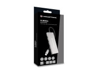 Conceptronic HUBBIES17G Schnittstellen-Hub USB 3.2 Gen 2 (3.1 Gen 2) Type-C 10000 Mbit/s Grau