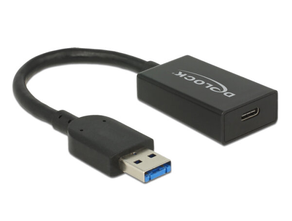 DELOCK Konverter USB 3.1 Typ A -> Typ C St/Bu schwarz