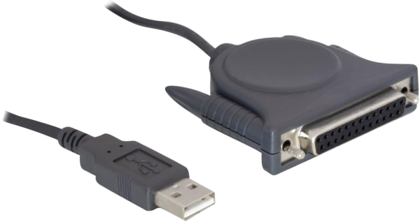 DeLOCK USB 1.1 zu Paralell DB25 Adapterkabel 1.8m schwarz