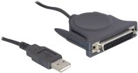 DeLOCK USB 1.1 zu Paralell DB25 Adapterkabel 1.8m schwarz