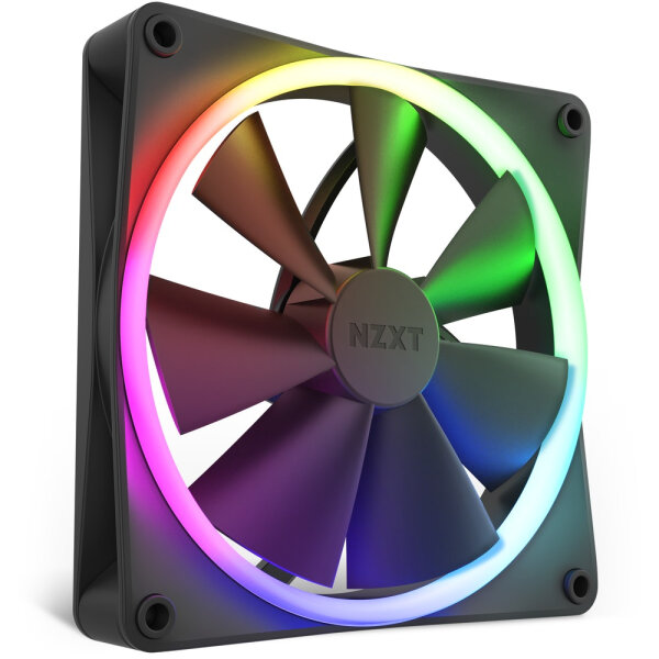 NZXT F140 PWM 140m Case Fan Matte Black 14cm Gehäuselüfter schwarz