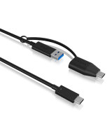 USB Adapterkabel IcyBox USB3.2(Gen2) Type-C zu Type A&C 35cm