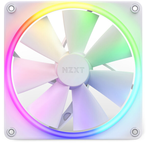 NZXT F Series F140 RGB Case Fan Matte White 140mm Gehäuselüfter 14cm Lüfter white / weiß