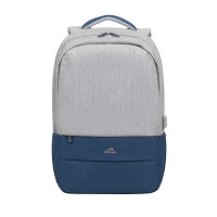 Riva NB Rucksack Prater        17.3"      grau/d.blau  7567