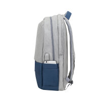 Riva NB Rucksack Prater        17.3"      grau/d.blau  7567