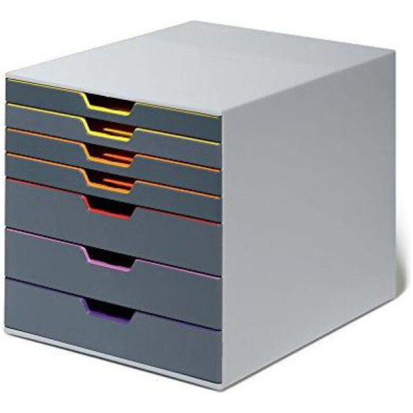DURABLE Schubladenbox VARICOLOR Mix 7 Fächer mehrfb