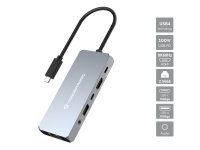 CONCEPTRONIC  6-1 Dock USB-C->HDMI/USB-A/GbE/AUX/+   18cm gr