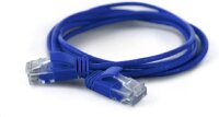 Wantec Patchkabel UTP  CAT6a           d=2,8mm  1,00m blau