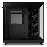 NZXT H6 Flow All Black Edition Midi-Tower Case ATX Mehrkammerdesign 3x 120mm Lüfter schwarz