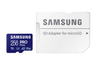 SD MicroSD Card 256GB Samsung SDXC PRO Plus (2023)(CL10) retail