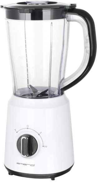 Emerio Standmixer 1.5L Behälter BPA frei, weiß