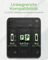 Docking- & Klonstation IcyBox M.2 NVMe SSD zweifach retail