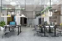 DIGITUS Schreibtischgestell elektr. DualMotor sch. Max.100KG