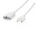 Logilink Netzkabel Euro CEE 7/16 Stecker zu Dose, 1m, weiß