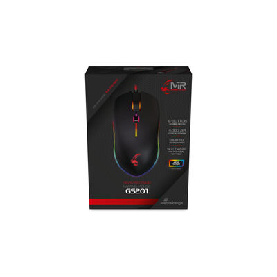 MediaRange Gaming-Maus 9-Tasten bis 4000dpi LED Beleuchtung