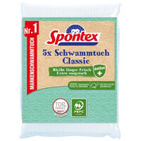 Spontex Schwammtuch Classic Antibac PEFC 5er Pack