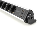 DIGITUS 6-fach Office-Steckdosenleiste mit 3xUSB-Anschlüssen
