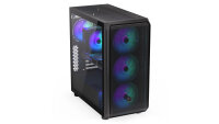 Endorfy Arx 700 ARGB Black Edition ATX Midi-Tower 52.3l Volumen Glasfenster LED-Steuerung schwarz