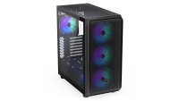 Endorfy Arx 700 ARGB Black Edition ATX Midi-Tower 52.3l Volumen Glasfenster LED-Steuerung schwarz