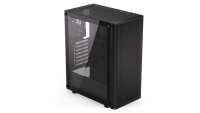 Endorfy Ventum 200 ARGB Black Edition ATX Midi-Tower 4x 120mm Lüfter 35.45l Volumen LED-Steuerung schwarz