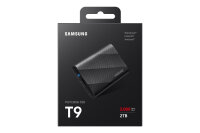 SSD    2TB Samsung Portable SSD T9 USB3.2 Gen.2x2 black retail
