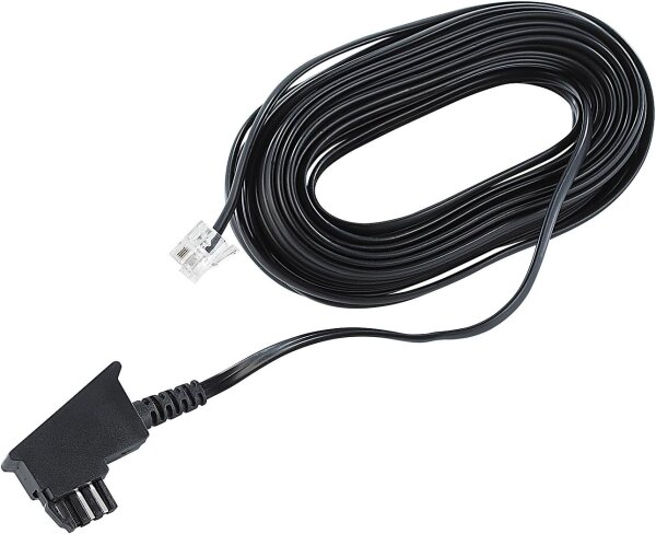 S-Conn Telefonkabel 3m schwarz
