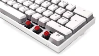 Endorfy Thock Compact Wireless Pudding Onyx White PBT Kailh Box RED mechanisch Gaming Tastatur Bluetooth weiß kompakt