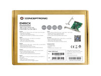 Conceptronic EMRICK USB 3.2 Gen 2 PCI-Express-Karte, 1-Port-USB-C und 1-Port-USB-A