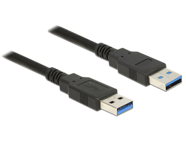 DELOCK USB Kabel USB3.0 A -> A St/St 1.00m schwarz