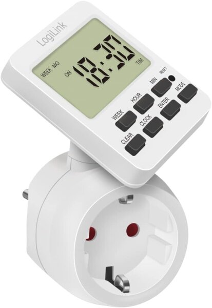 Logilink Zeitschaltuhr, digital drehbares Display