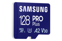 SD MicroSD Card 128GB Samsung SDXC PRO Plus (2023) Reader retail
