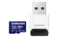 SD MicroSD Card 128GB Samsung SDXC PRO Plus (2023) Reader retail