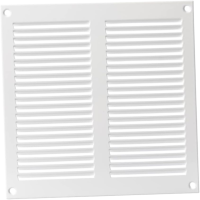 Lüftungsgitter 200x200mm Stahl weiß