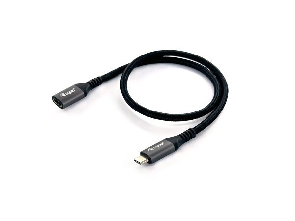 Equip Kabel USB-C3.2->C Gen2 Erweiter.  St/Bu  0.50m schwarz