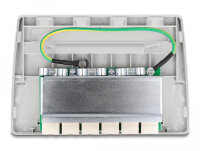 DELOCK Mini Desktop Patchpanel 6 Port Cat.6A grau