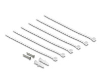 DELOCK Mini Desktop Patchpanel 6 Port Cat.6A grau