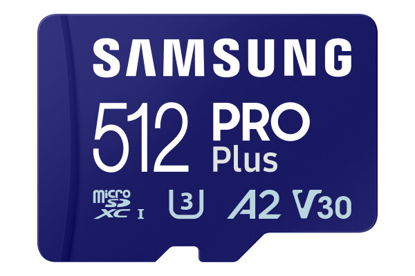 SD MicroSD Card 512GB Samsung SDXC PRO Plus (2023)(CL10) retail