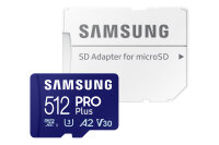 SD MicroSD Card 512GB Samsung SDXC PRO Plus (2023)(CL10) retail