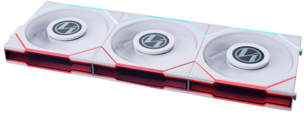 Lian Li Uni Fan TL LCD 120 RGB LED-Steuerung 120mm Triple Case Fan 3er Pack white / weiß