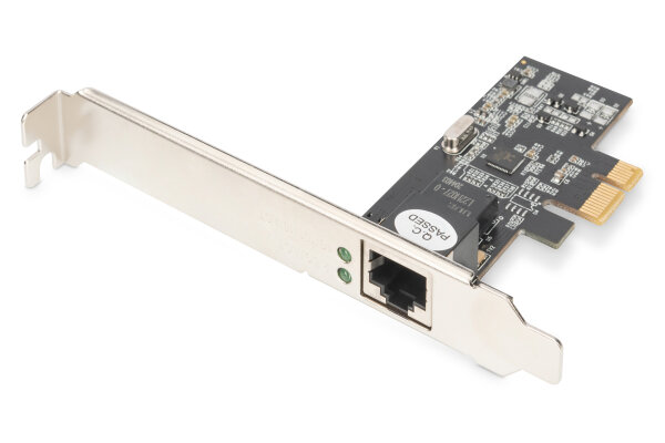 Digitus Single Port 2-5 Gigabit Ethernet Netzwerkkarte RJ45 PCI Expres  Realtek Chipsatz